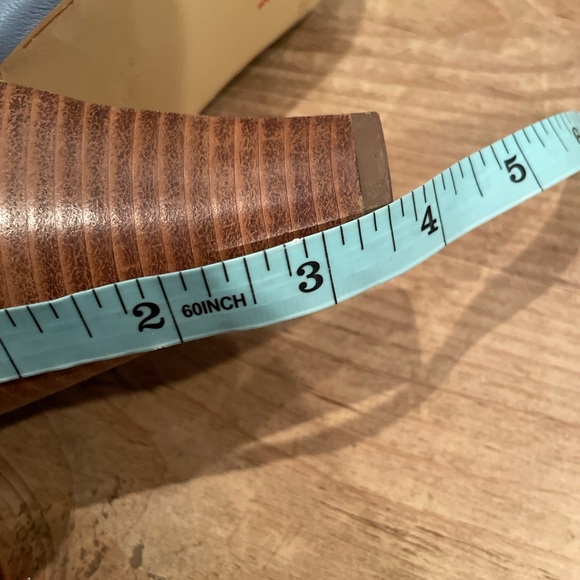 Poetic Justice London Blue Pink Floral Leather heels feminine cottagecore 8.5M - Picture 3 of 16